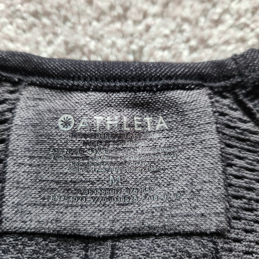 Athleta Black Seemless Long Sleeve Top - Picture 3 of 6